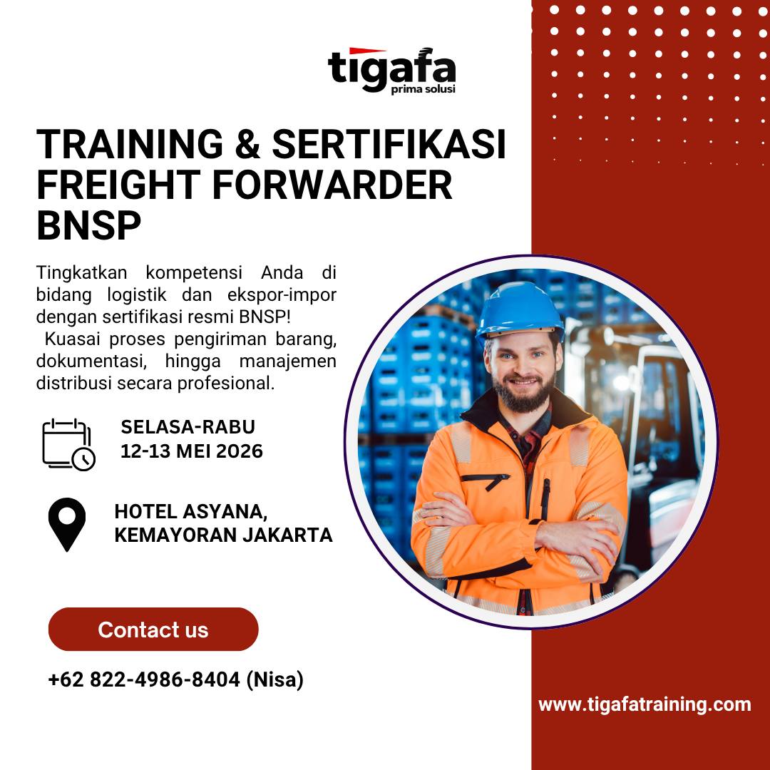TRAINING & SERTIFIKASI FREIGHT FORWARDER BNSP JAKARTA